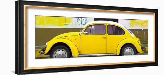 ¡Viva Mexico! Panoramic Collection - Yellow VW Beetle-Philippe Hugonnard-Framed Photographic Print