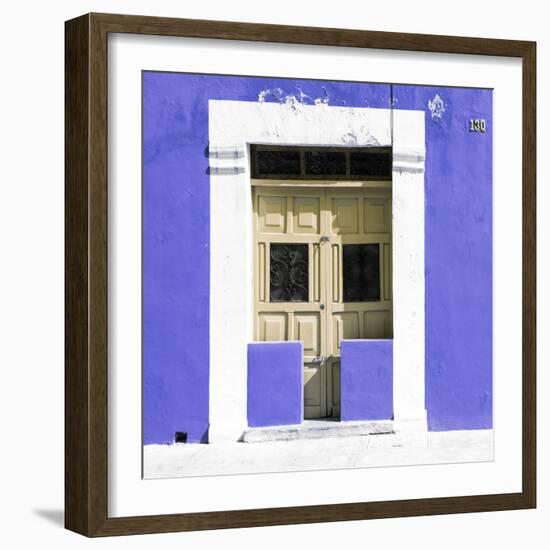 ¡Viva Mexico! Square Collection - "130 Street" Purple Wall-Philippe Hugonnard-Framed Photographic Print