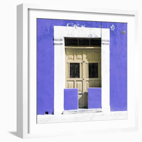 ¡Viva Mexico! Square Collection - "130 Street" Purple Wall-Philippe Hugonnard-Framed Photographic Print