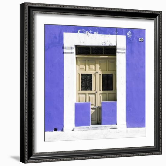 ¡Viva Mexico! Square Collection - "130 Street" Purple Wall-Philippe Hugonnard-Framed Photographic Print