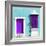 ¡Viva Mexico! Square Collection - "172 Street" Purple & Turquoise-Philippe Hugonnard-Framed Photographic Print