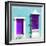 ¡Viva Mexico! Square Collection - "172 Street" Purple & Turquoise-Philippe Hugonnard-Framed Photographic Print