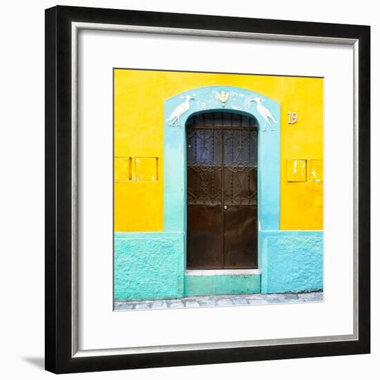 ¡Viva Mexico! Square Collection - 19rd Yellow Wall-Philippe Hugonnard-Framed Photographic Print