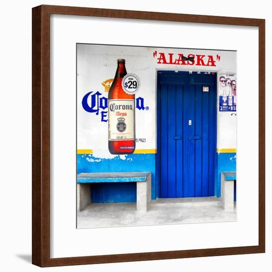 ¡Viva Mexico! Square Collection - "ALASKA" Blue Bar-Philippe Hugonnard-Framed Photographic Print