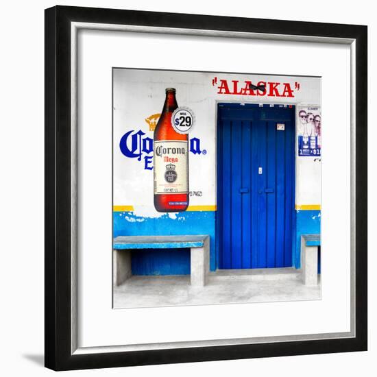 ¡Viva Mexico! Square Collection - "ALASKA" Blue Bar-Philippe Hugonnard-Framed Photographic Print