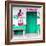 ¡Viva Mexico! Square Collection - "ALASKA" Coral Green Bar-Philippe Hugonnard-Framed Photographic Print