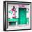 ¡Viva Mexico! Square Collection - "ALASKA" Coral Green Bar-Philippe Hugonnard-Framed Photographic Print