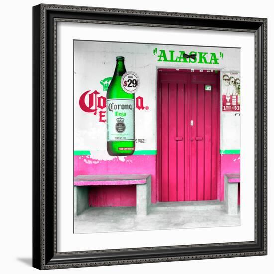 ¡Viva Mexico! Square Collection - "ALASKA" Pink Bar-Philippe Hugonnard-Framed Photographic Print