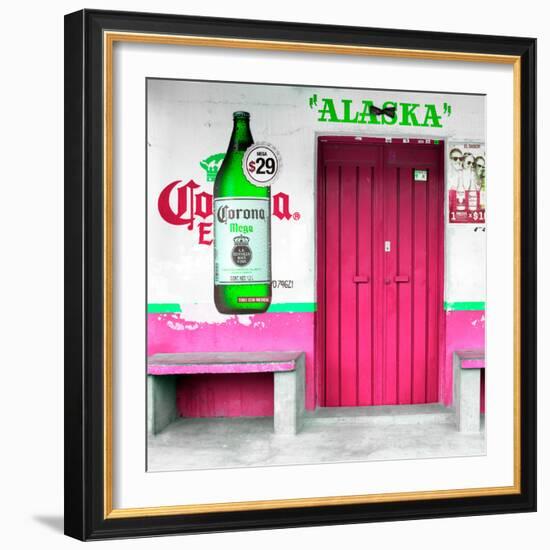 ¡Viva Mexico! Square Collection - "ALASKA" Pink Bar-Philippe Hugonnard-Framed Photographic Print