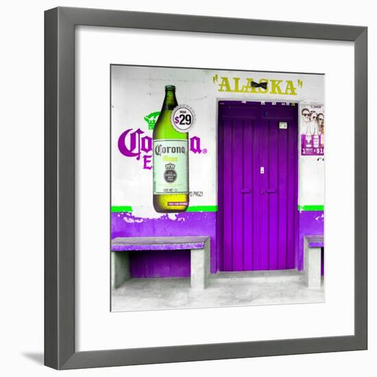 ¡Viva Mexico! Square Collection - "ALASKA" Purple Bar-Philippe Hugonnard-Framed Photographic Print