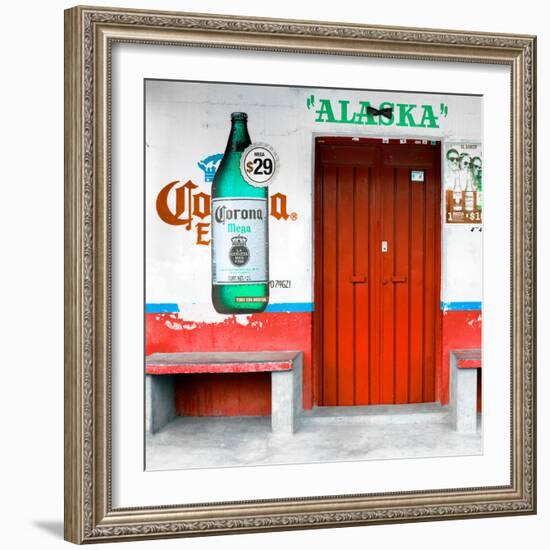 ¡Viva Mexico! Square Collection - "ALASKA" Red Bar-Philippe Hugonnard-Framed Photographic Print