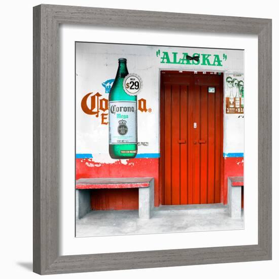 ¡Viva Mexico! Square Collection - "ALASKA" Red Bar-Philippe Hugonnard-Framed Photographic Print