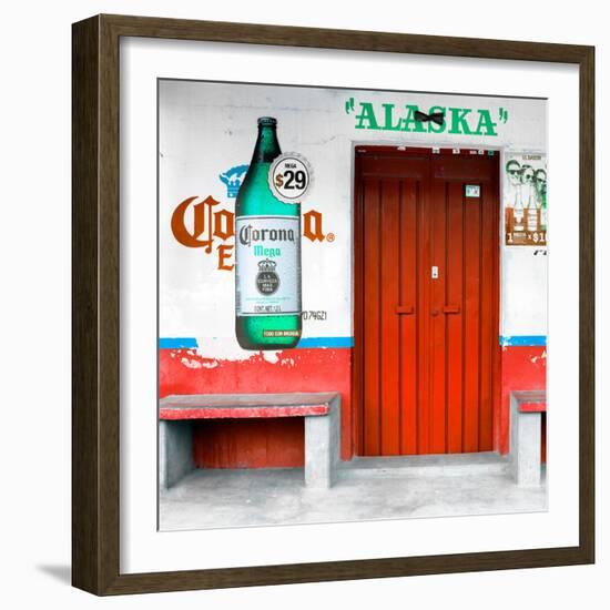 ¡Viva Mexico! Square Collection - "ALASKA" Red Bar-Philippe Hugonnard-Framed Photographic Print