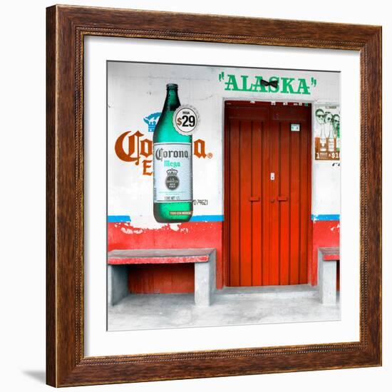 ¡Viva Mexico! Square Collection - "ALASKA" Red Bar-Philippe Hugonnard-Framed Photographic Print