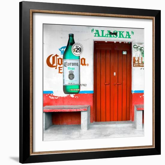 ¡Viva Mexico! Square Collection - "ALASKA" Red Bar-Philippe Hugonnard-Framed Photographic Print