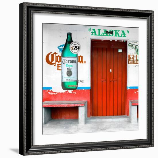 ¡Viva Mexico! Square Collection - "ALASKA" Red Bar-Philippe Hugonnard-Framed Photographic Print