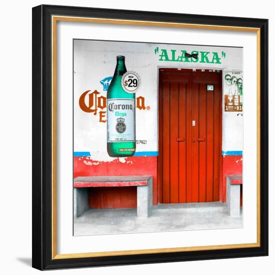 ¡Viva Mexico! Square Collection - "ALASKA" Red Bar-Philippe Hugonnard-Framed Photographic Print