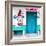 ¡Viva Mexico! Square Collection - "ALASKA" Turquoise Bar-Philippe Hugonnard-Framed Photographic Print