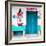 ¡Viva Mexico! Square Collection - "ALASKA" Turquoise Bar-Philippe Hugonnard-Framed Photographic Print