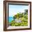 ¡Viva Mexico! Square Collection - Ancient Mayan Fortress in Riviera Maya - Tulum-Philippe Hugonnard-Framed Photographic Print