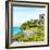 ¡Viva Mexico! Square Collection - Ancient Mayan Fortress in Riviera Maya - Tulum-Philippe Hugonnard-Framed Photographic Print