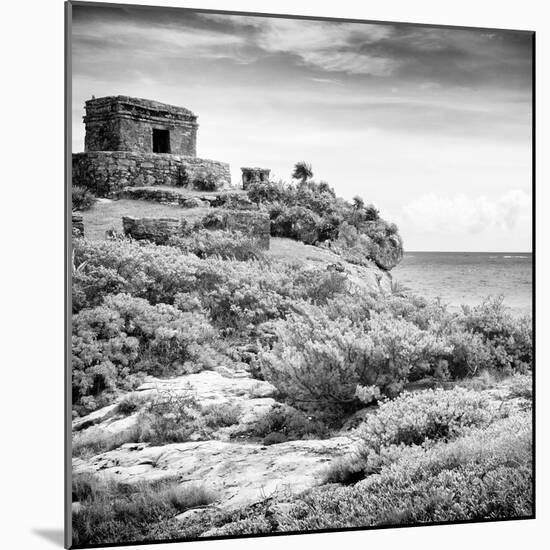 ¡Viva Mexico! Square Collection - Ancient Mayan Fortress in Riviera Maya V - Tulum-Philippe Hugonnard-Mounted Photographic Print