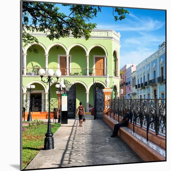 ¡Viva Mexico! Square Collection - Architecture Campeche-Philippe Hugonnard-Mounted Photographic Print