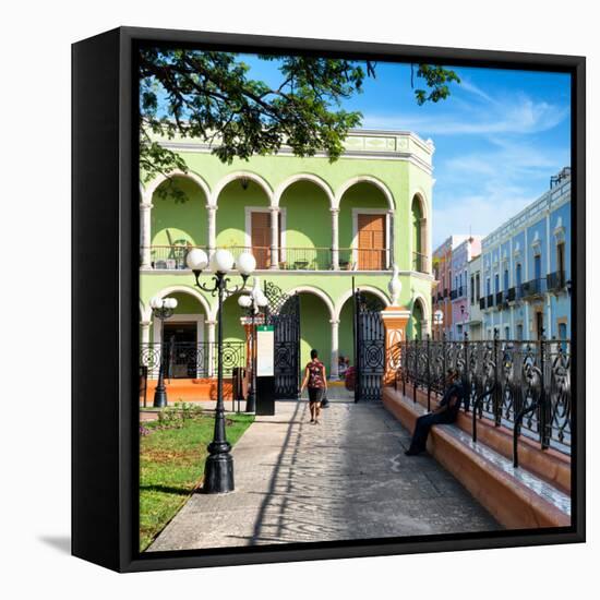 ¡Viva Mexico! Square Collection - Architecture Campeche-Philippe Hugonnard-Framed Premier Image Canvas