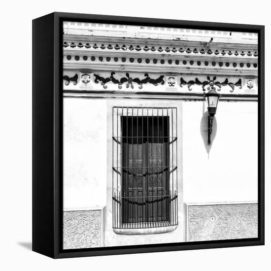 ¡Viva Mexico! Square Collection - B&W Facade-Philippe Hugonnard-Framed Premier Image Canvas