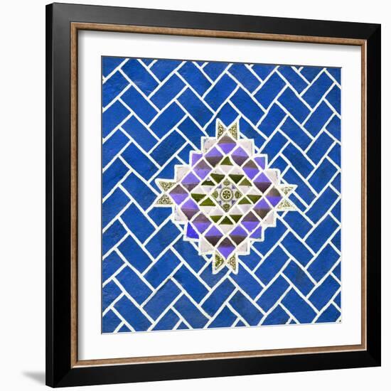 ¡Viva Mexico! Square Collection - Blue Mosaics-Philippe Hugonnard-Framed Photographic Print