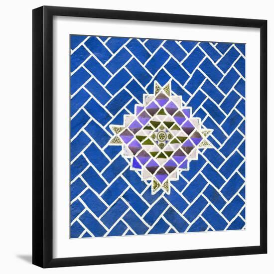 ¡Viva Mexico! Square Collection - Blue Mosaics-Philippe Hugonnard-Framed Photographic Print