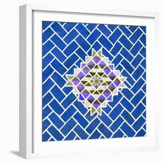 ¡Viva Mexico! Square Collection - Blue Mosaics-Philippe Hugonnard-Framed Photographic Print