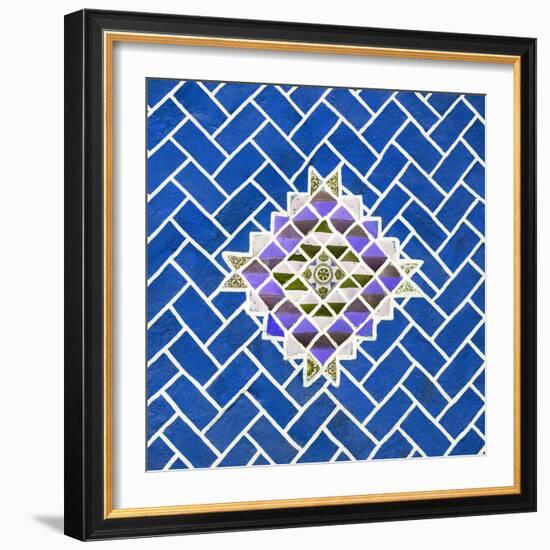 ¡Viva Mexico! Square Collection - Blue Mosaics-Philippe Hugonnard-Framed Photographic Print