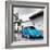 ¡Viva Mexico! Square Collection - Blue VW Beetle Car in San Cristobal de Las Casas-Philippe Hugonnard-Framed Photographic Print