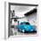 ¡Viva Mexico! Square Collection - Blue VW Beetle Car in San Cristobal de Las Casas-Philippe Hugonnard-Framed Photographic Print