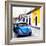 ¡Viva Mexico! Square Collection - Blue VW Beetle Car in San Cristobal-Philippe Hugonnard-Framed Photographic Print