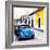 ¡Viva Mexico! Square Collection - Blue VW Beetle Car in San Cristobal-Philippe Hugonnard-Framed Photographic Print