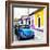 ¡Viva Mexico! Square Collection - Blue VW Beetle Car in San Cristobal-Philippe Hugonnard-Framed Photographic Print