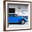 ¡Viva Mexico! Square Collection - Blue VW Beetle Car & Peace Symbol-Philippe Hugonnard-Framed Photographic Print