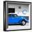 ¡Viva Mexico! Square Collection - Blue VW Beetle Car & Peace Symbol-Philippe Hugonnard-Framed Photographic Print