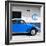 ¡Viva Mexico! Square Collection - Blue VW Beetle Car & Peace Symbol-Philippe Hugonnard-Framed Photographic Print