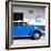 ¡Viva Mexico! Square Collection - Blue VW Beetle Car & Peace Symbol-Philippe Hugonnard-Framed Photographic Print