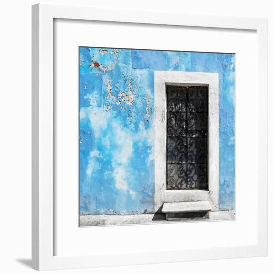 ¡Viva Mexico! Square Collection - Blue Wall of Silence-Philippe Hugonnard-Framed Photographic Print