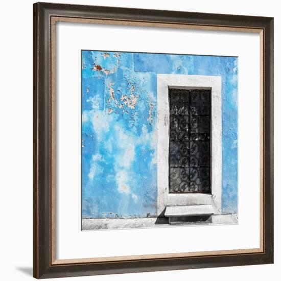 ¡Viva Mexico! Square Collection - Blue Wall of Silence-Philippe Hugonnard-Framed Photographic Print