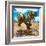 ¡Viva Mexico! Square Collection - Cactus II-Philippe Hugonnard-Framed Photographic Print
