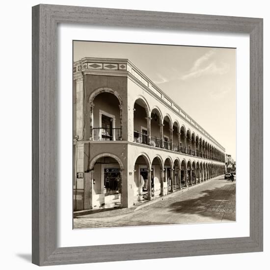 ¡Viva Mexico! Square Collection - Campeche Architecture V-Philippe Hugonnard-Framed Photographic Print