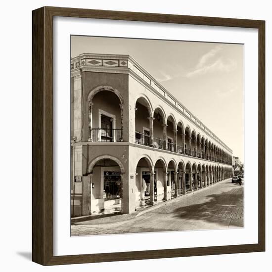 ¡Viva Mexico! Square Collection - Campeche Architecture V-Philippe Hugonnard-Framed Photographic Print
