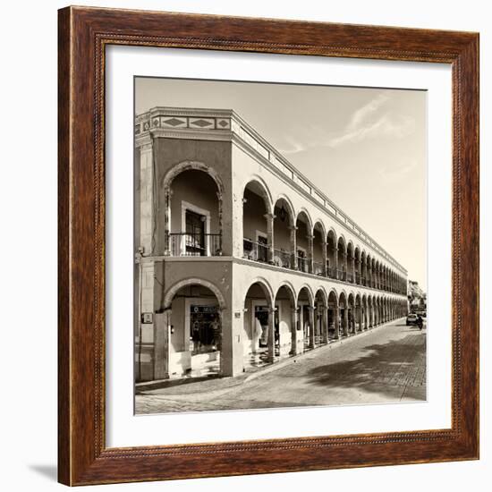 ¡Viva Mexico! Square Collection - Campeche Architecture V-Philippe Hugonnard-Framed Photographic Print