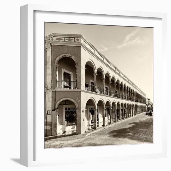 ¡Viva Mexico! Square Collection - Campeche Architecture V-Philippe Hugonnard-Framed Photographic Print