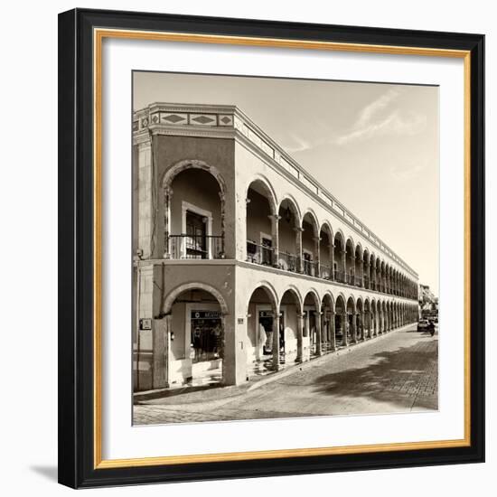 ¡Viva Mexico! Square Collection - Campeche Architecture V-Philippe Hugonnard-Framed Photographic Print